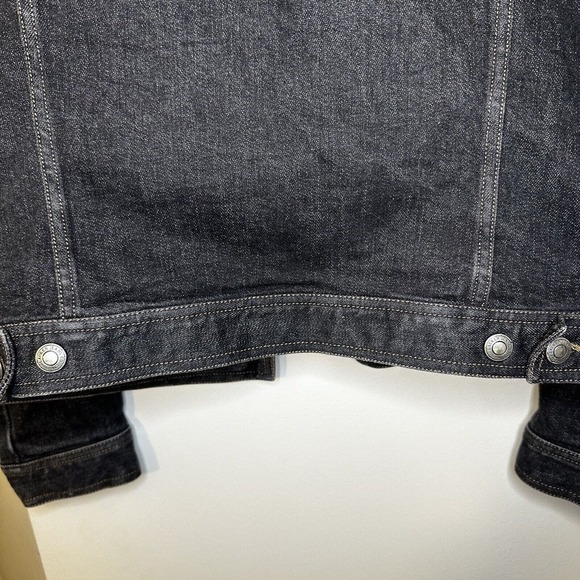 Ralph Lauren Womens Dark Denim Jean Jacket S Black Full Button Up‎ - Picture 9 of 9